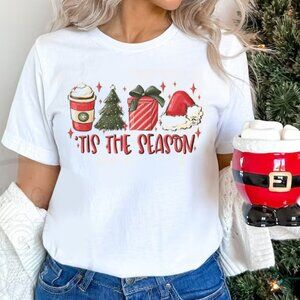 Tis The Season T-Shirt, Christmas Gift Shirt, Happy Xmas TShirt